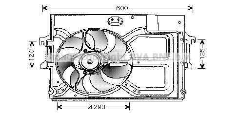 AVA QUALITY COOLING Вентилятор, охлаждение двигателя FD7519